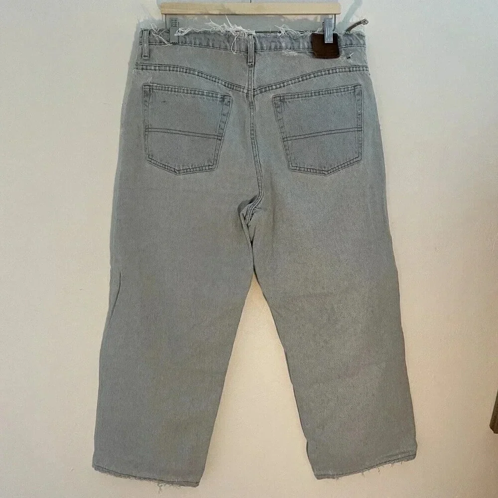 Vintage Ralph Lauren Polo Jeans Co Wide Leg Y2K Skate Destroyed 36x26 Loose Fit